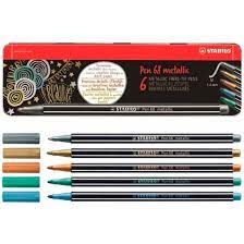 VILTSTIFTEN STABILO PEN 68 METALEN DOOS: 6 STUKS (6806/8-32) ()